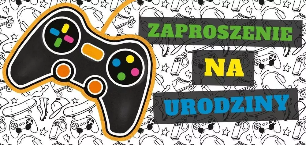 Zaproszenie Urodziny - Pad (5szt) - tantis.pl