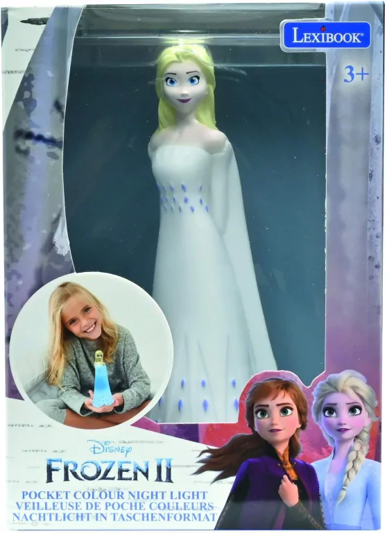 Lampka nocna 3D Frozen Elsa Lexibook NLJ01FZ1 - tantis.pl