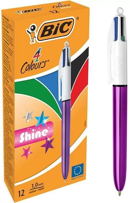 Długopis 4 Colours Shine Purple (12szt) - tantis.pl