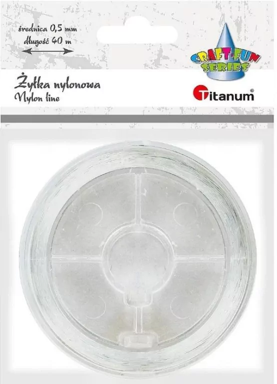 Żyłka nylonowa przezroczysta 0,5mm 40m - tantis.pl