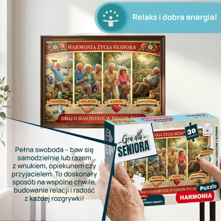 Gra dla Seniora. Puzzle Harmonia - tantis.pl