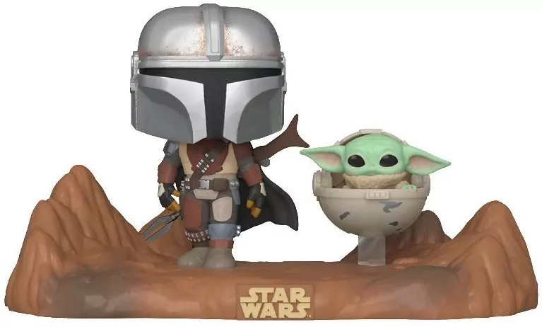 Funko POP TV Moments: Star Wars - The Mandalorian - The Mandalorian with The Child - tantis.pl