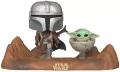 Funko POP TV Moments: Star Wars - The Mandalorian - The Mandalorian with The Child - tantis.pl