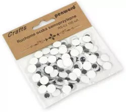 Ruchome oczka samoprzylepne, 10mm