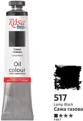 Farba olejna lamp black 517 45ml