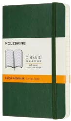 Notes 9x14 linie myrtle green MOLESKINE