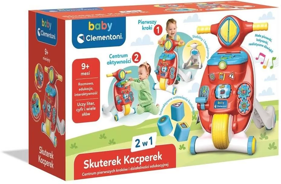 Clementoni Baby. Skuterek Kacperek - tantis.pl