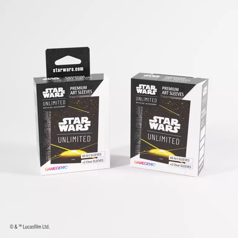 Gamegenic: Star Wars Unlimited Card Game - Premium Art Sleeves - Card Back Yellow - tantis.pl