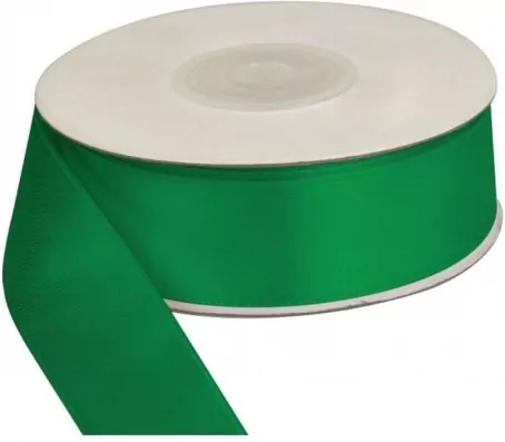 Wstążka dekoracyjna 25mm/25m Zielona - tantis.pl