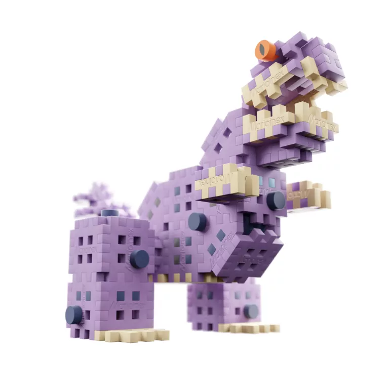 Mini Waffle 148el Smok Diplodok i T-Rex - tantis.pl