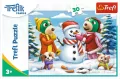 Puzzle 30. Zimowe zabawy Treflików - tantis.pl