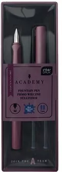 Zestaw pióro wieczne + 2 naboje w etui Academy mix - tantis.pl