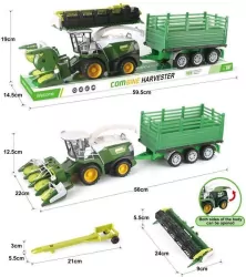 Zestaw kombajnów z przyczepą