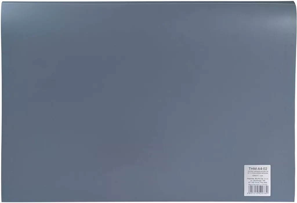 Teczka harmonijkowa A4 PP grafit morandi - tantis.pl