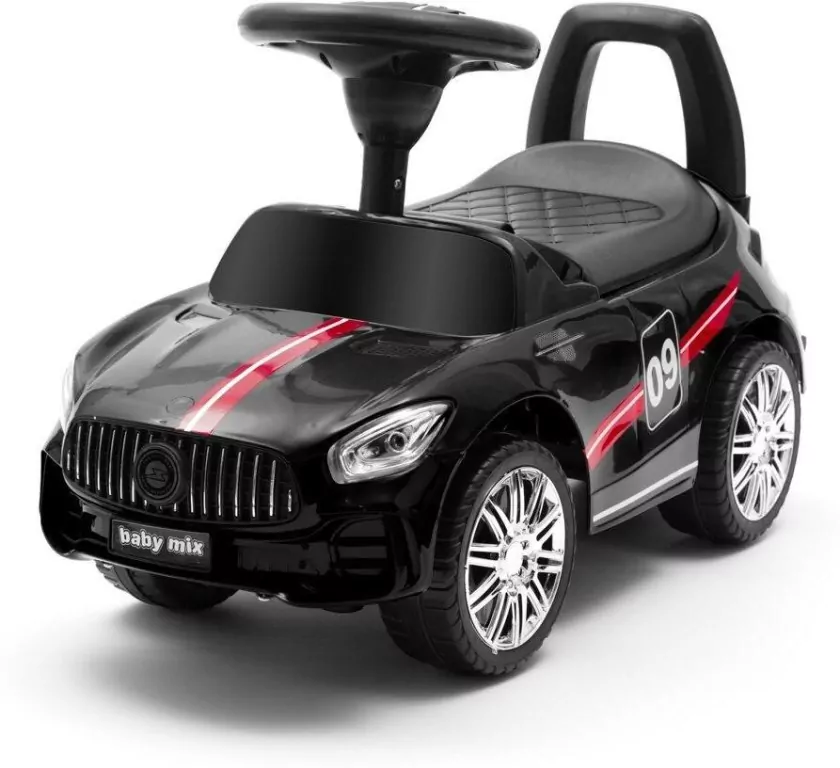 Jeździk dziecięcy z dźwiękiem Racer czarny - tantis.pl