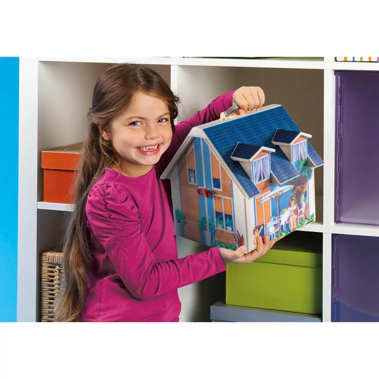 Przenośny domek dla lalek. Dollhouse 70985 - tantis.pl