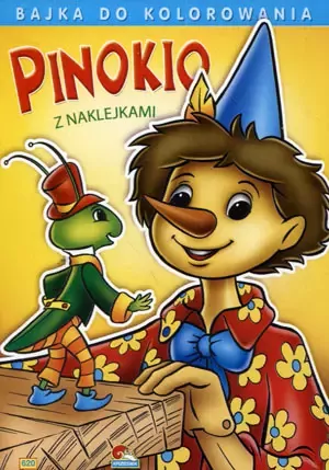 Bajka do kolorowania z naklejkami Pinokio 620 - tantis.pl
