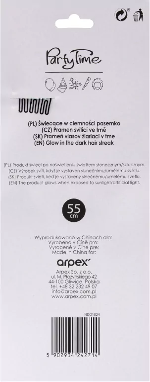 Świecące w ciemności pasemko niebieskie - tantis.pl