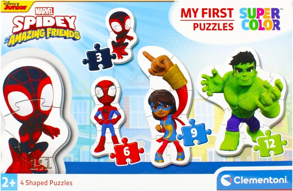 Clementoni. Moje Pierwsze Puzzle. Spidey and His Amazing Friend - tantis.pl