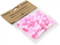 Dekoracje pompony 1cm mix różowy 120szt - tantis.pl