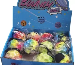 Piłeczka na gumce z rzepem MIX