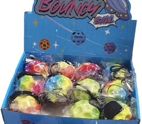 Piłeczka na gumce z rzepem MIX