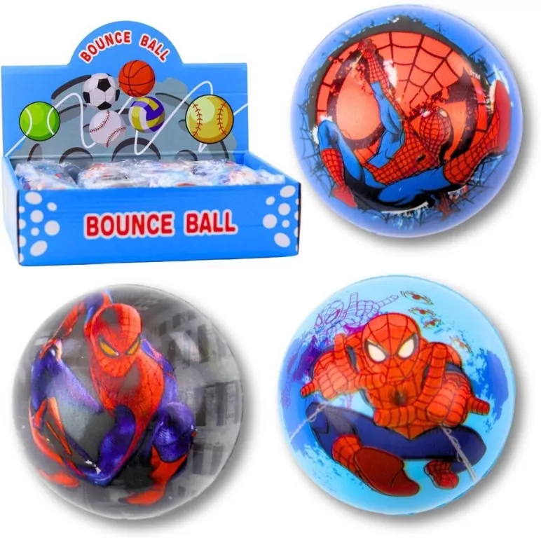 Piłka piankowa 6,5cm Spiderman MIX - tantis.pl