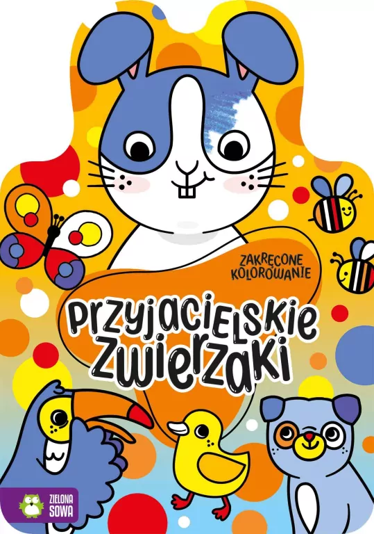 Zakręcone kolorowanie. Przyjacielskie zwierzaki - tantis.pl