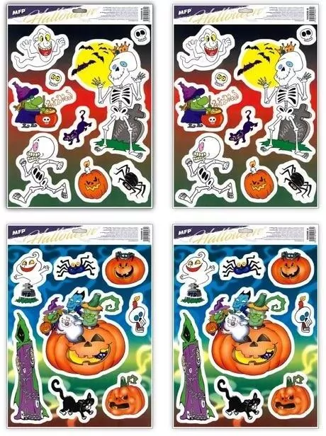 Naklejka Halloween 30x42cm MIX - tantis.pl