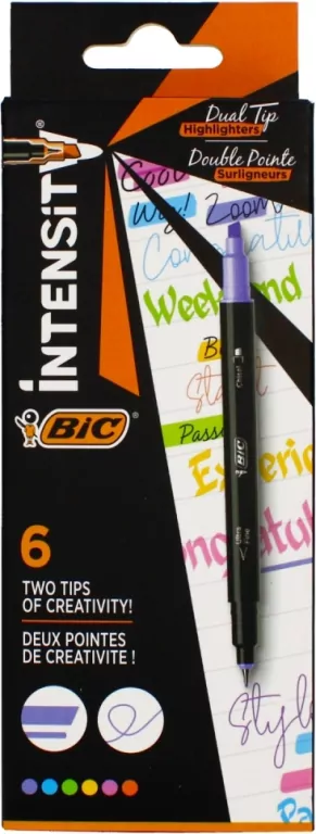 BIC Intensity Dual Tip Highlighter mix - tantis.pl