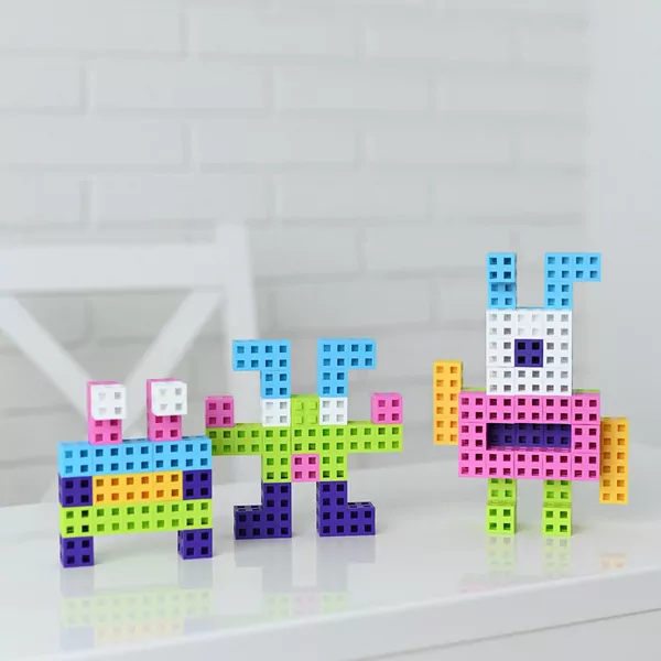 Klocki Meli Cube Pink 50 elementów - tantis.pl