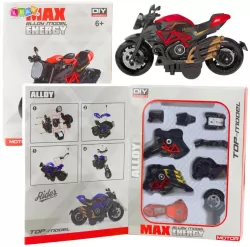 Motocykl do skręcania metalowy 1:14