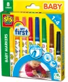 Mazaki do tkanin 8 kolorów baby markers - tantis.pl