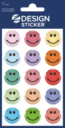 Naklejki błyszczące - buźki