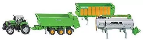 Traktor z naczepą i cysterną. Siku Super - tantis.pl