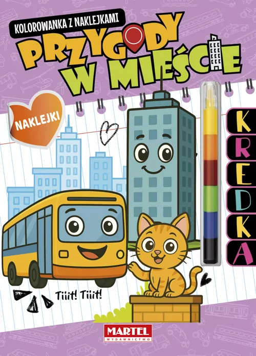 Kolorowanka z kredką Przygody w mieście - tantis.pl