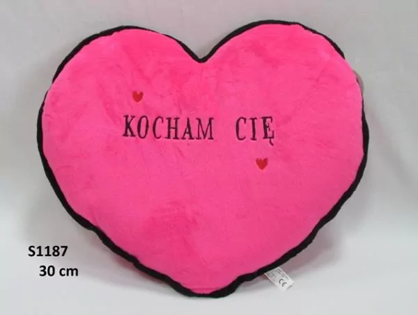 Poduszka Serce - Kocham Cię 30cm - tantis.pl