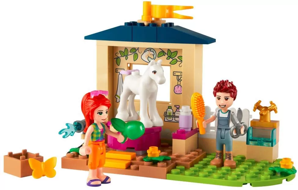 LEGO® Friends. Kąpiel dla kucyków w stajni. 41696 - tantis.pl