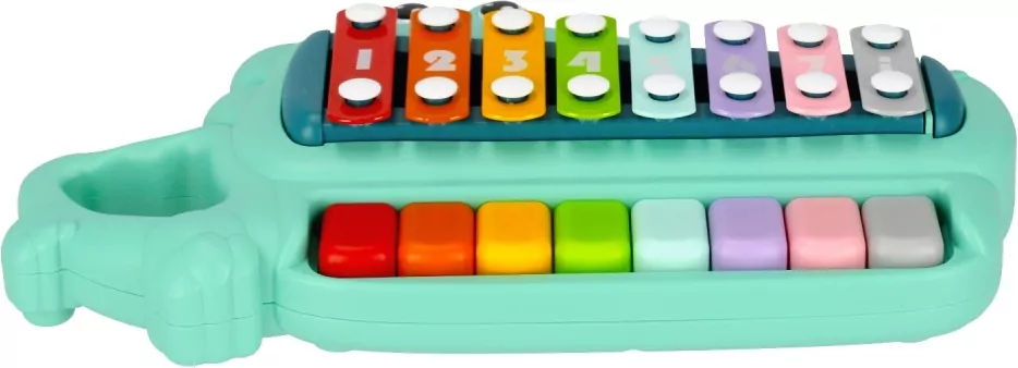Pianinko cymbałki krokodylek 2w1 BAM BAM - tantis.pl