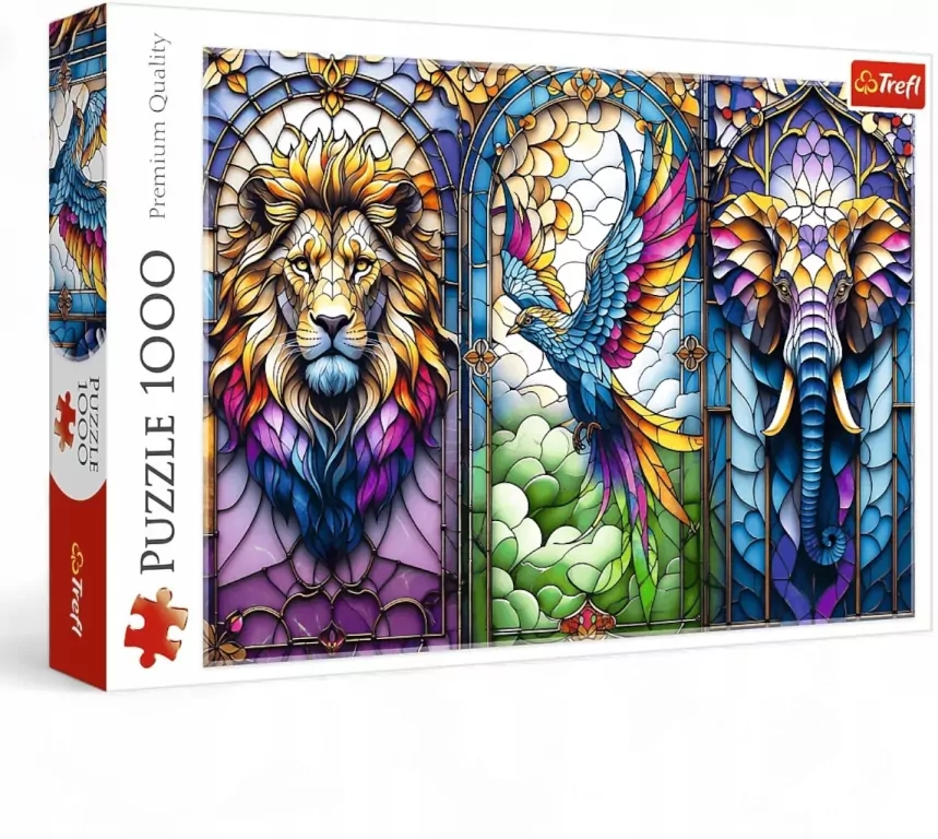Puzzle 1000 Witraż: Zwierzęta TREFL - tantis.pl