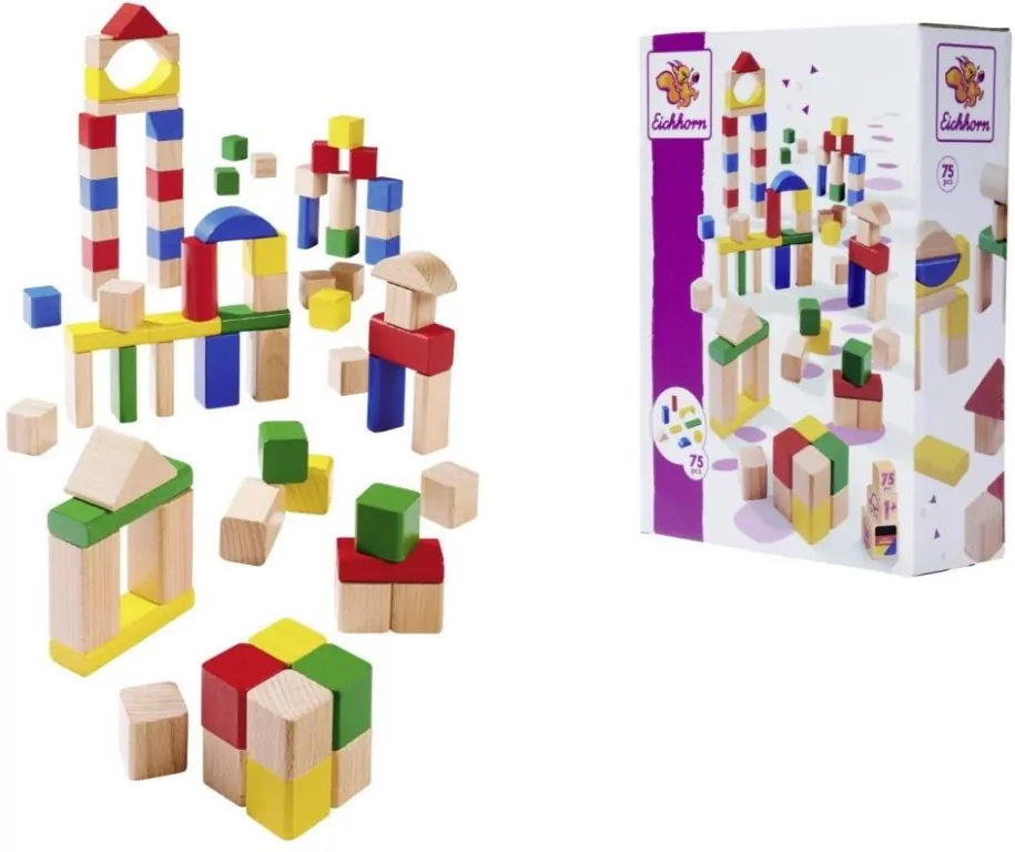 Klocki drewniane 75el - tantis.pl