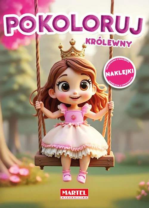Kolorowanka królewny z naklejkami - tantis.pl