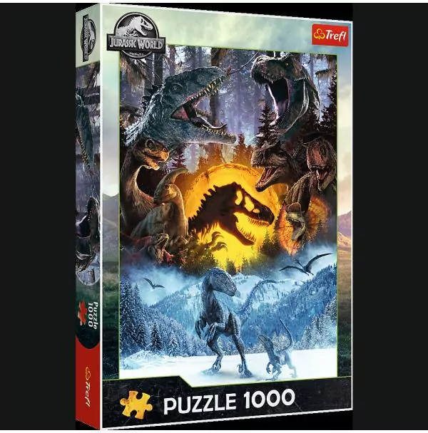 Puzzle 1000 W świecie Parku Jurajskiego TREFL - tantis.pl