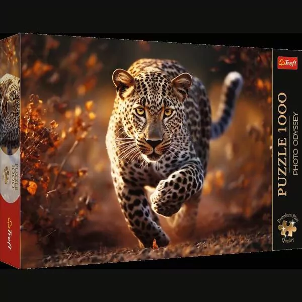 Puzzle 1000. Dziki Leopard - tantis.pl