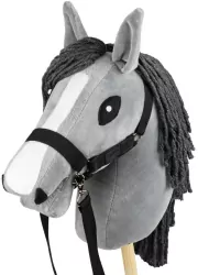 Hobby Horse Skippi. Koń na kiju szary