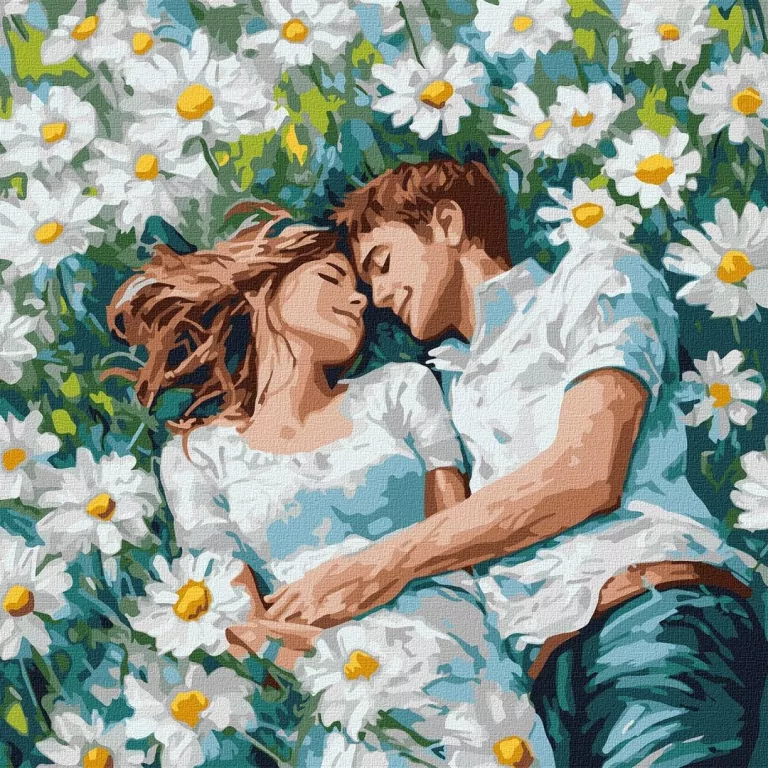Malowanie po numerach - Twój uścisk 40x40cm - tantis.pl