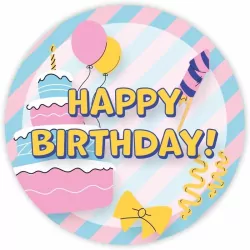 Naklejki urodzinowe - Happy Birthday 01