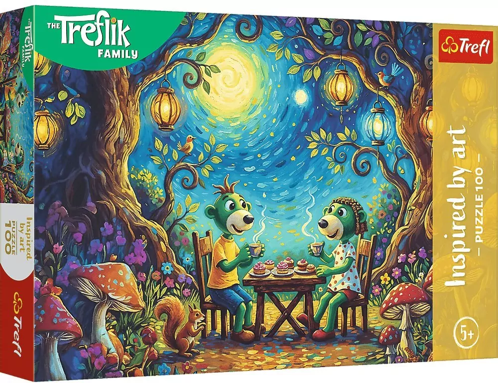 Puzzle 100 Spotkanie w kawiarni TREFL - tantis.pl