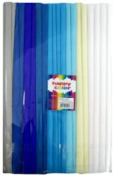 Bibuła marszczona 25x200cm. Miks kolorów 10 rolek