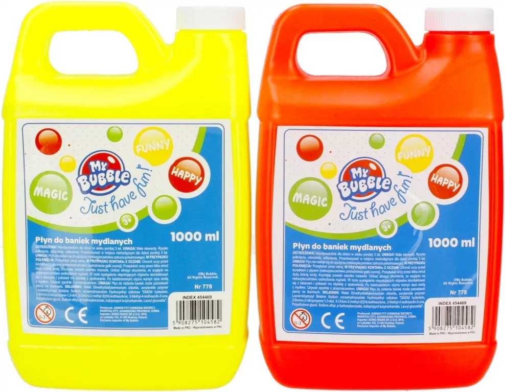 Płyn do baniek 1000ml mix MY BUBBLE - tantis.pl
